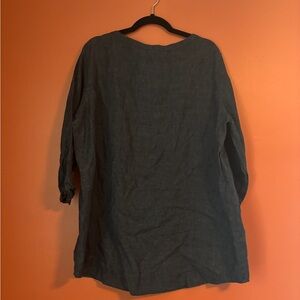 Eileen Fiaher Long Sleeve Top/Tunic in Dark Demin
